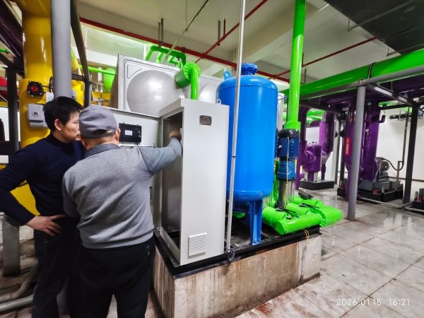 建达：小区地下机房恒压供水设备